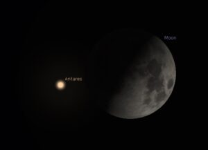 Moon-Antares