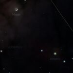 Conjunction of Antares and Moon on 8 October, 2024