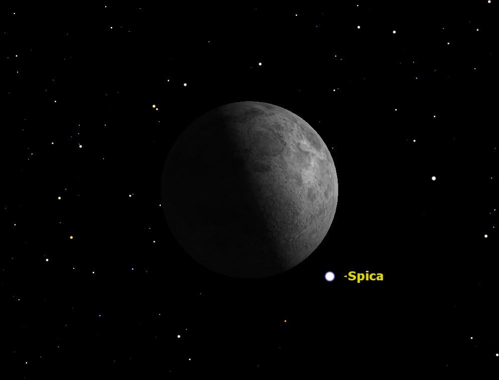 Spica near Moon on 6 September,2024